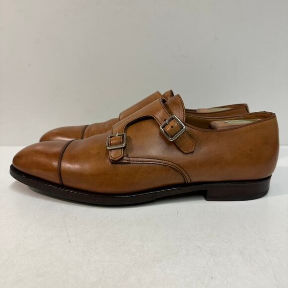NEW HEELS Crockett & Jones x Polo Ralph Lauren Double Monk Strap England 10.5 D - Picture 4 of 12